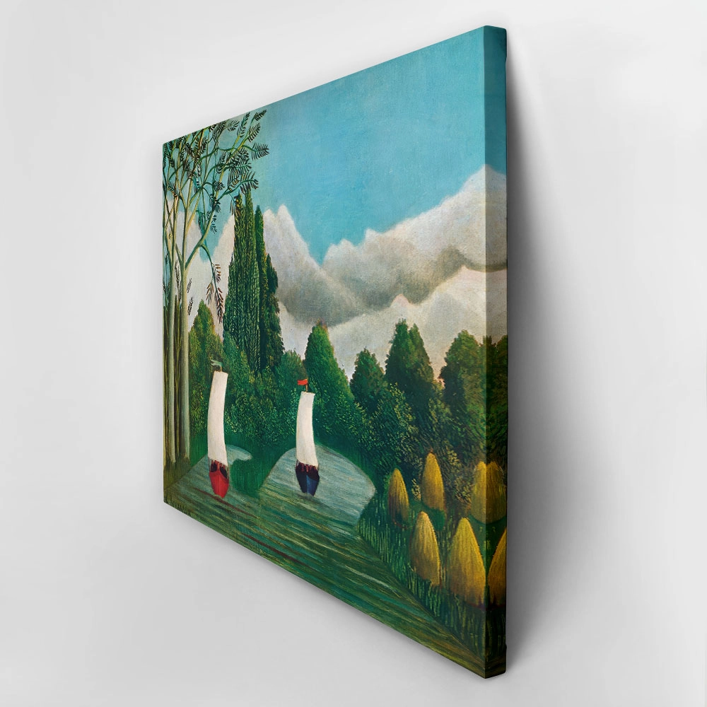 Πινακας σε καμβά HENRI ROUSSEAU - BANKS OF THE OISE