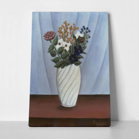 Πινακας σε καμβά HENRI ROUSSEAU - BOUQUET OF FLOWERS 1909