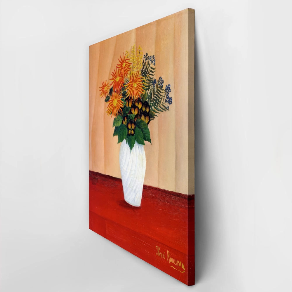 Πινακας σε καμβά HENRI ROUSSEAU - BOUQUET OF FLOWERS 1910