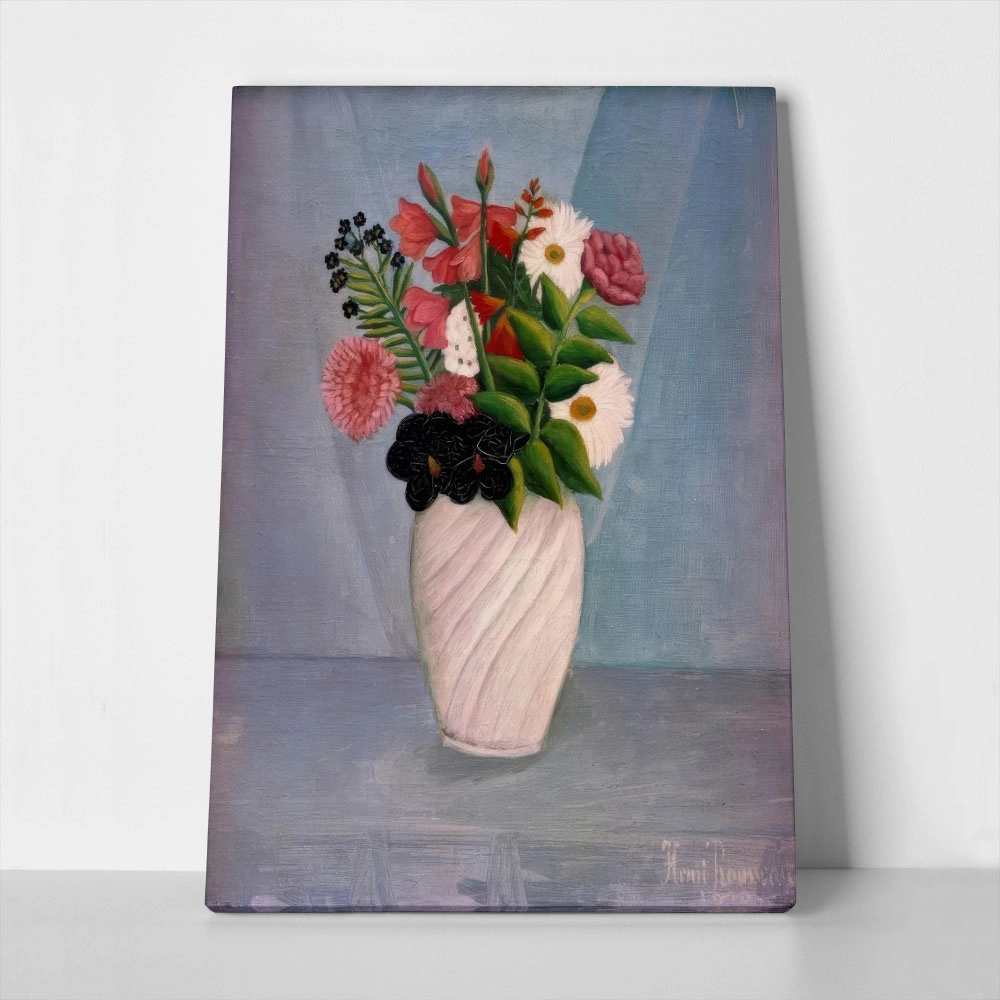 Πινακας σε καμβά HENRI ROUSSEAU - BOUQUET OF FLOWERS 2