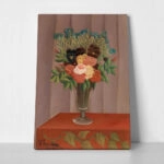 Πινακας σε καμβά HENRI ROUSSEAU - BOUQUET OF FLOWERS 3