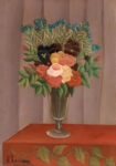 Πινακας σε καμβά HENRI ROUSSEAU - BOUQUET OF FLOWERS 3