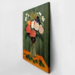 Πινακας σε καμβά HENRI ROUSSEAU - BOUQUET OF FLOWERS WITH AN IVY BRANCH 1909