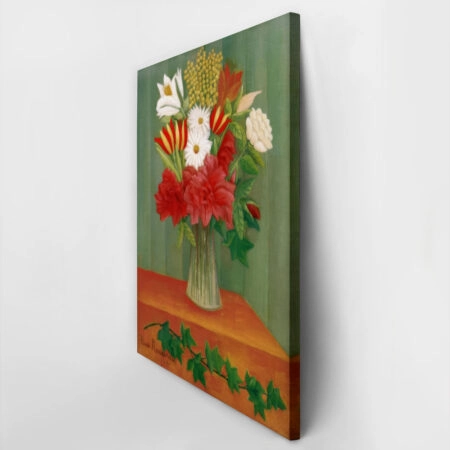 Πινακας σε καμβά HENRI ROUSSEAU - BOUQUET OF FLOWERS WITH AN IVY BRANCH - Henri Rousseau Sticky 2