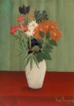 Πινακας σε καμβά HENRI ROUSSEAU - BOUQUET OF FLOWERS WITH CHINA ASTERS AND TOKYOS