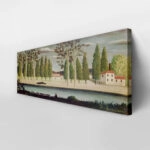 Πίνακας Πανοραμικός σε καμβά HENRI ROUSSEAU - BY THE RIVER