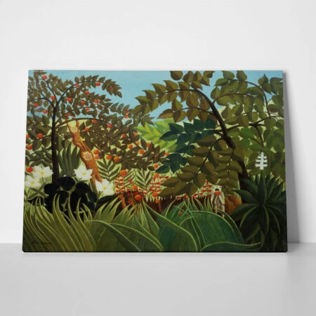 Πινακας σε καμβά HENRI ROUSSEAU - EXOTIC LANDSCAPE