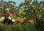 Πινακας σε καμβά HENRI ROUSSEAU - EXOTIC LANDSCAPE