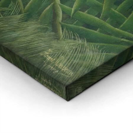 Πίνακας σε καμβά HENRI ROUSSEAU - FIGHT BETWEEN A TIGER AND A BUFFALO - Henri Rousseau Sticky 1