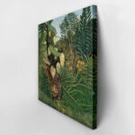 Πίνακας σε καμβά HENRI ROUSSEAU - FIGHT BETWEEN A TIGER AND A BUFFALO