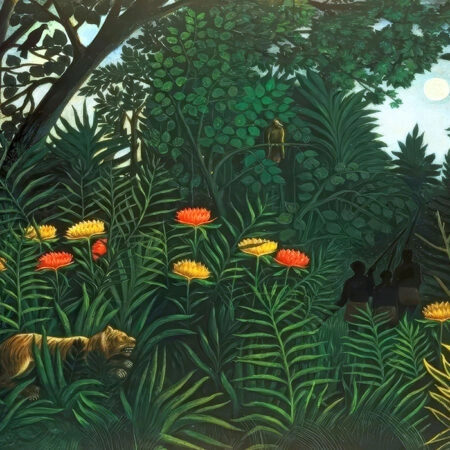 Πινακας σε καμβά HENRI ROUSSEAU - JUNGLE WITH TIGER - Henri Rousseau Sticky 5