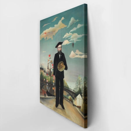 Πινακας σε καμβά HENRI ROUSSEAU - MYSELF PORTRAIT-LANDSCAPE - Henri Rousseau Sticky 2