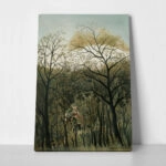 Πινακας σε καμβά HENRI ROUSSEAU - RENDEZVOUS IN THE FOREST