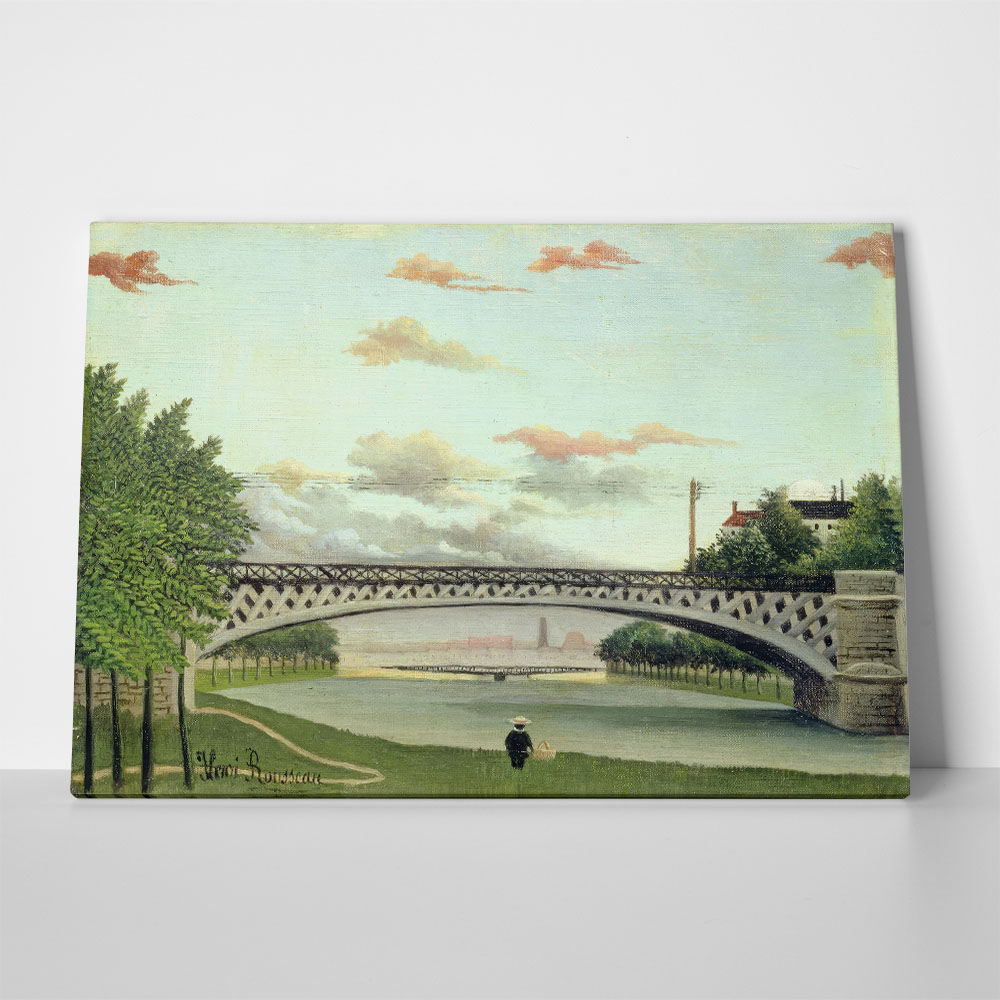 Πινακας σε καμβά HENRI ROUSSEAU - THE BRIDGE AT CHARENTON