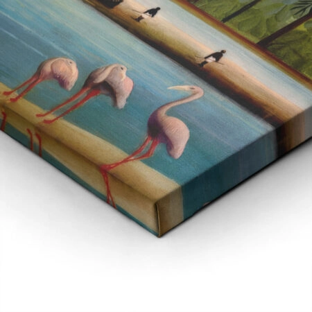 Πινακας σε καμβά HENRI ROUSSEAU - THE FLAMINGOS - Henri Rousseau Sticky 1