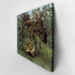 Πινακας σε καμβά HENRI ROUSSEAU - THE HUNGRY LION THROWS ITSELF ON THE ANTELOPE