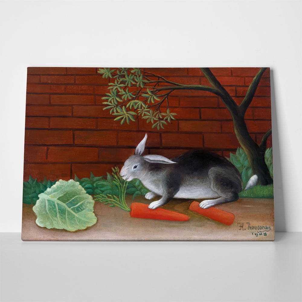 Πινακας σε καμβά HENRI ROUSSEAU - THE RABBIT'S MEAL