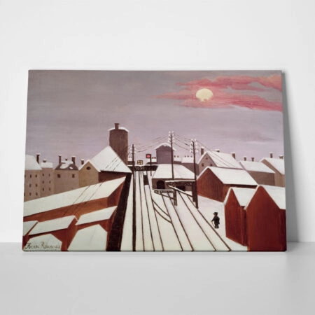 Πινακας σε καμβά HENRI ROUSSEAU - THE RAILWAY - Henri Rousseau