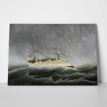 Πινακας σε καμβά HENRI ROUSSEAU - THE SHIP IN THE TEMPEST
