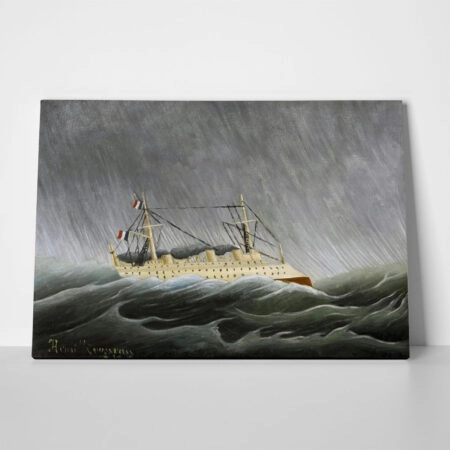 Πινακας σε καμβά HENRI ROUSSEAU - THE SHIP IN THE TEMPEST - Henri Rousseau