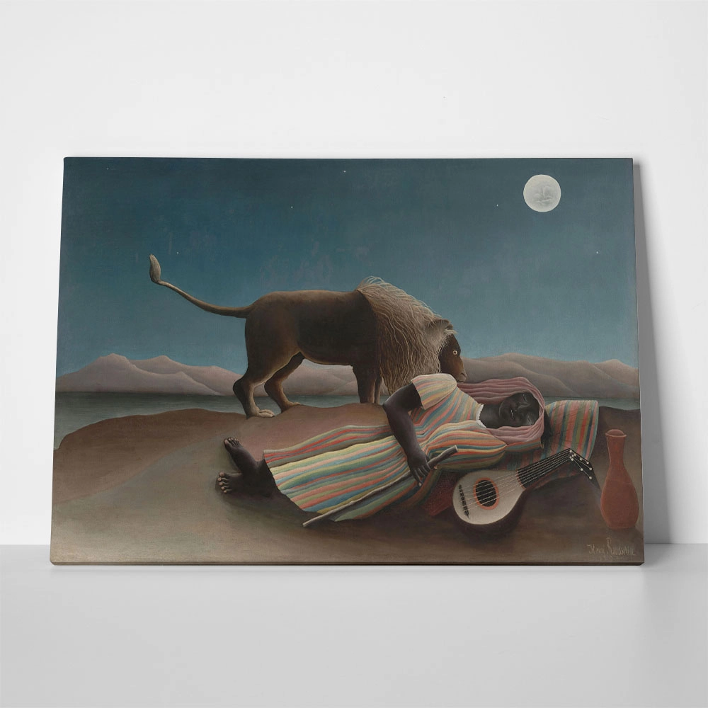 Πινακας σε καμβά HENRI ROUSSEAU - THE SLEEPING GYPSY