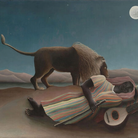 Πινακας σε καμβά HENRI ROUSSEAU - THE SLEEPING GYPSY - Henri Rousseau Sticky 5
