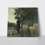 Πίνακας σε καμβά HENRI ROUSSEAU - THE SNAKE CHARMER