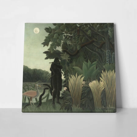 Πίνακας σε καμβά HENRI ROUSSEAU - THE SNAKE CHARMER - Henri Rousseau