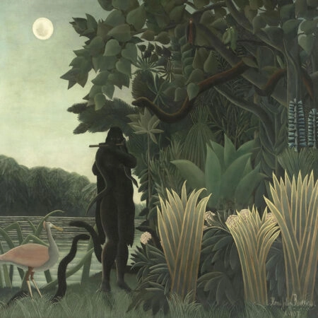 Πίνακας σε καμβά HENRI ROUSSEAU - THE SNAKE CHARMER - Henri Rousseau Sticky 5