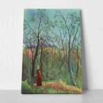 Πινακας σε καμβά HENRI ROUSSEAU - THE WALK IN THE FOREST