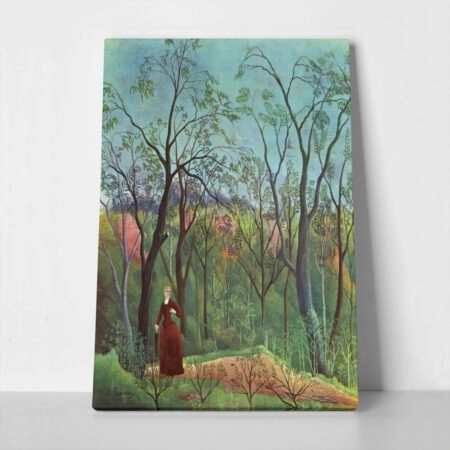 Πινακας σε καμβά HENRI ROUSSEAU - THE WALK IN THE FOREST - Henri Rousseau