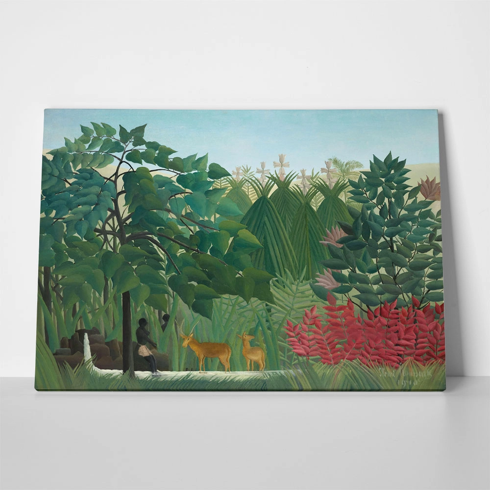 Πινακας σε καμβά HENRI ROUSSEAU - THE WATERFALL