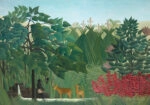 Πινακας σε καμβά HENRI ROUSSEAU - THE WATERFALL