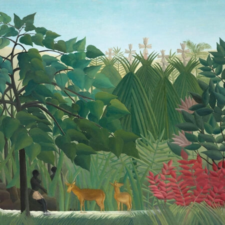 Πινακας σε καμβά HENRI ROUSSEAU - THE WATERFALL - Henri Rousseau Sticky 5