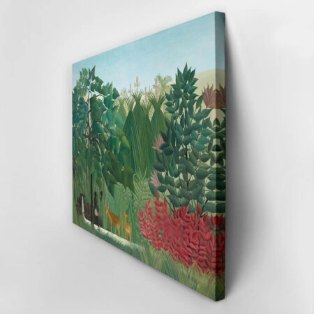 Πινακας σε καμβά HENRI ROUSSEAU - THE WATERFALL - Henri Rousseau Sticky 2