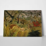 Πινακας σε καμβά HENRI ROUSSEAU - TIGER IN A TROPICAL STORM