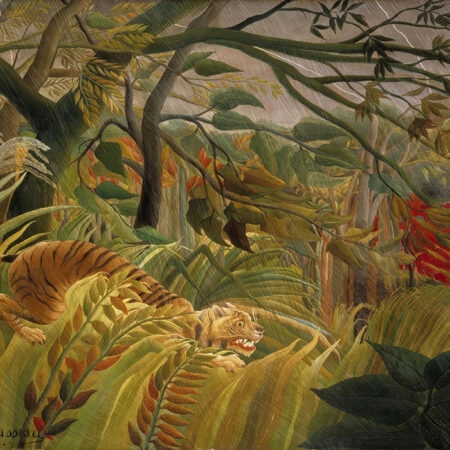 Πινακας σε καμβά HENRI ROUSSEAU - TIGER IN A TROPICAL STORM - Henri Rousseau Sticky 5
