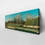 Πίνακας Πανοραμικός σε καμβά HENRI ROUSSEAU - VIEW OF THE QUAI D'ASNIERES