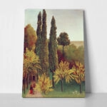 Πινακας σε καμβά HENRI ROUSSEAU - WALKING IN THE PARC DES BUTTES CHAUMONT