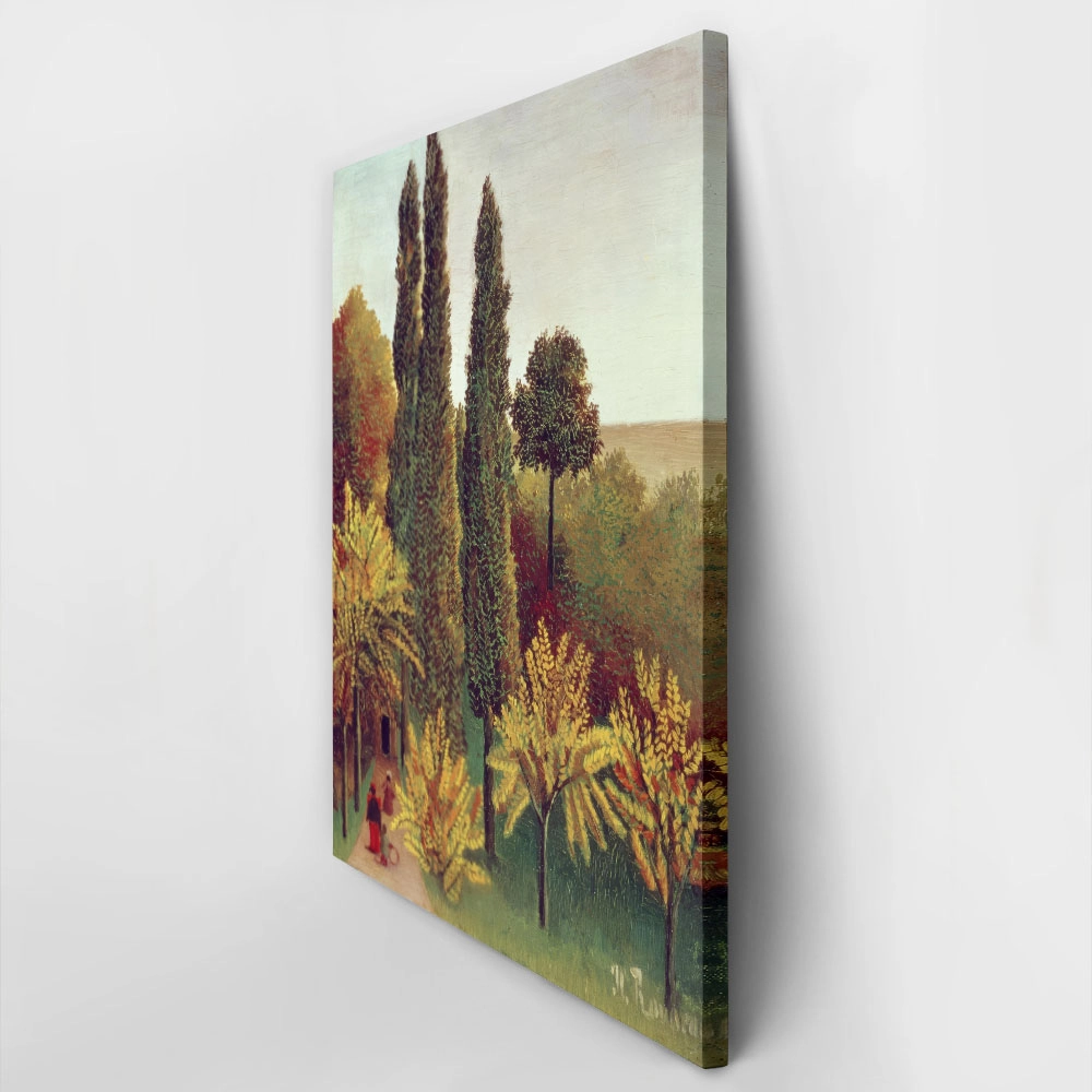 Πινακας σε καμβά HENRI ROUSSEAU - WALKING IN THE PARC DES BUTTES CHAUMONT