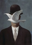 Πινακας σε καμβά MAGRITTE - MAN IN A BOWLER HAT