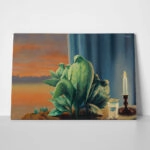 Πινακας σε καμβά MAGRITTE - NIGHT OF LOVE