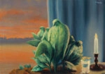 Πινακας σε καμβά MAGRITTE - NIGHT OF LOVE