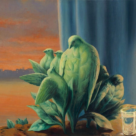 Πινακας σε καμβά MAGRITTE - NIGHT OF LOVE - Magritte Rene Sticky 5