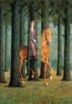 Πινακας σε καμβά MAGRITTE - THE BLACK SIGNATURE