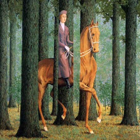 Πινακας σε καμβά MAGRITTE - THE BLACK SIGNATURE - Magritte Rene Sticky 5