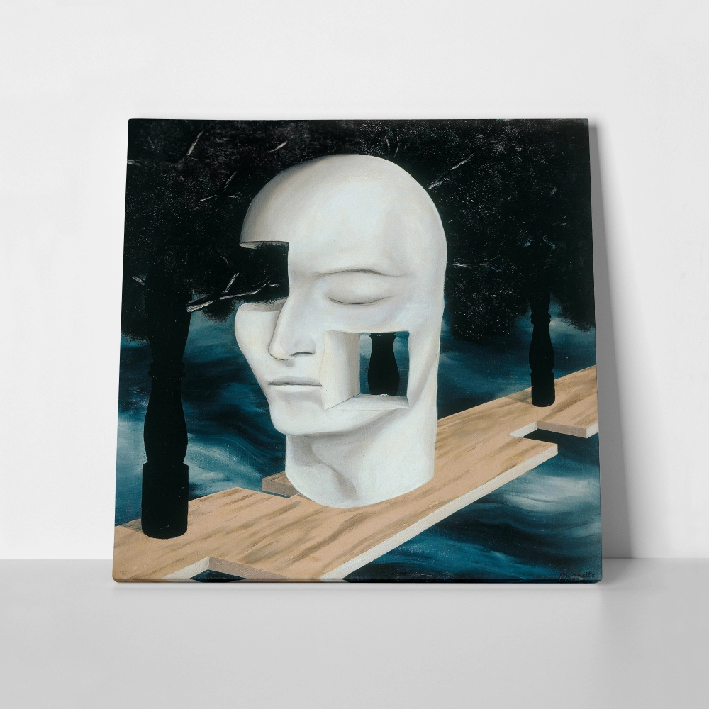 Πίνακας σε καμβά MAGRITTE - THE FACE OF GENIUS
