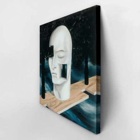 Πίνακας σε καμβά MAGRITTE - THE FACE OF GENIUS - Magritte Rene Sticky 2