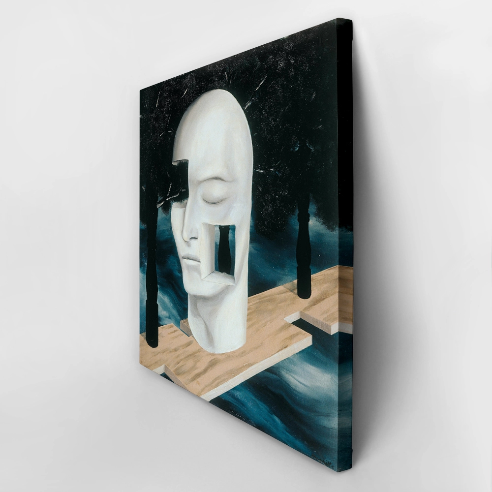 Πίνακας σε καμβά MAGRITTE - THE FACE OF GENIUS