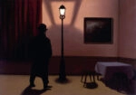 Πινακας σε καμβά MAGRITTE - THE NIGHT OWL